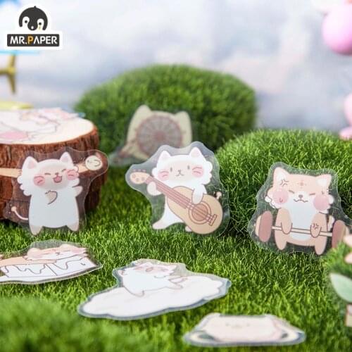 Mr.paper 45Pcs/Bag 6 Kinds Of Design Cute Diary Stickers Clip Weather Son Series Creative Stationery Decoration Stickers