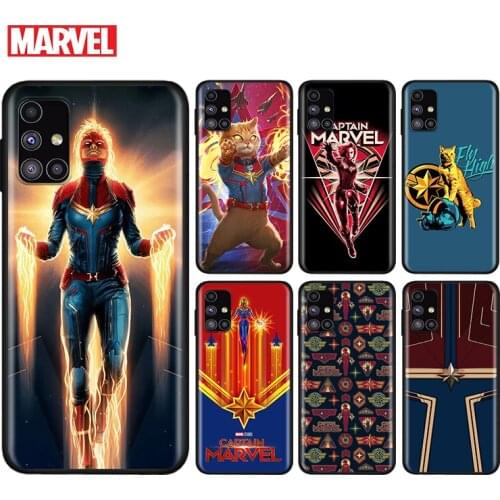 Avengers Captain Marvel For Samsung Note 20 10 9 8 Ultra lite Plus Pro F62 M62 M60 M40 M31S M21 M20 M10S Soft Phone Case