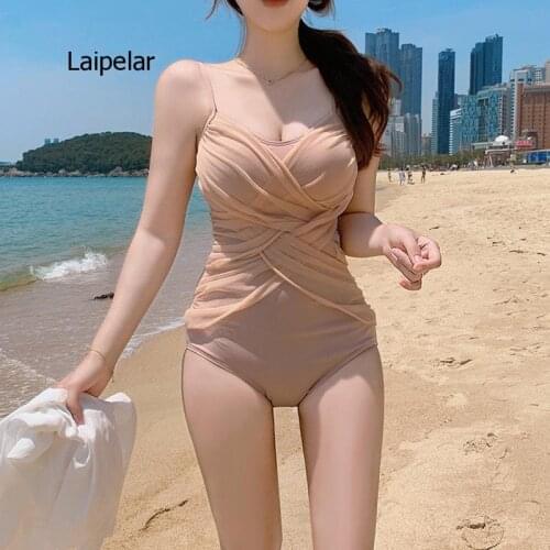 New Women Sexy Pleated Halter Bodysuits Female Chic Lace Up Mesh Blouse Brand Slimming Playsuits Tops