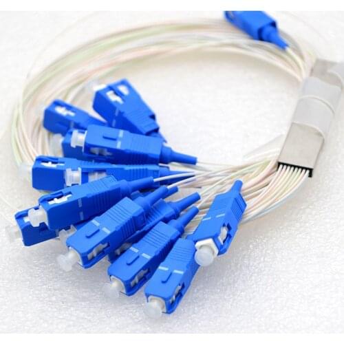 30pcs Optic Fiber Connector 0.9mm Single Mode 1:16 Differential Mini Blockless PLC Fiber Optic Splitter Free Shipping To Brazil