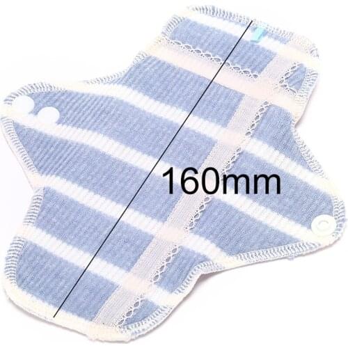 1PC Washable Panty Liner Bamboo Cloth Menstrual Sanitary Nappy Towel Pad 16*7cm Women Reusable Feminine Hygiene Sanitary Pad