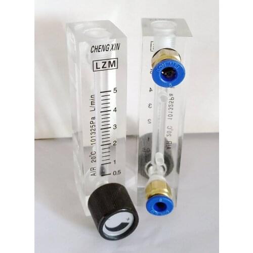 LZM-4T adjustable small panel air flowmeter 0.5-5L/min liter/minute float flowmeter