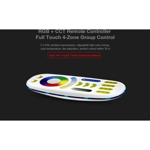 [Seven Neon]10sets nique design 2.4GHz wireless color temperature 4-zone RGB+CCT remote controller for led strip bulb spot light