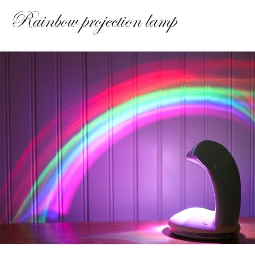 Led Night Lights Sky Creative Romantic Living Room Bedside Counter Lights Rainbow Projection Lamp For Home Desk Night Lights