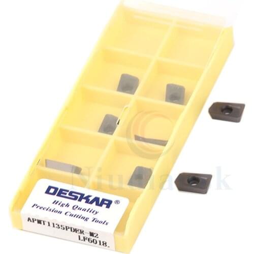 APMT1135PDER-M2 LF6018 Carbide Turning Inserts APMT1604PDER-M2 LF6018 Milling Cutter CNC Lathe Cutting Tools APMT Milling Blades