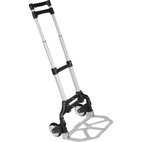 Heavy Duty Folding Hand Truck Lightweight Wheel Barrow Cart Trolley for Shopping Moving 160 lbs