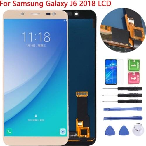 AAA Quality J6 LCD For Samsung J6 2018 LCD J600 SM-J600F J600FN J600F/DS LCD Display With Touch Screen Digitizer Assembly Repair