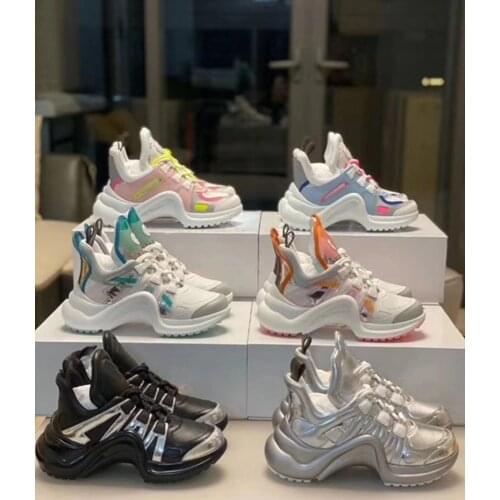 Designer Sneakers Casual Shoes 2020 New Genuine Leather and Lycra women flats Footwear Walking Shoes Vulcanized Shoe