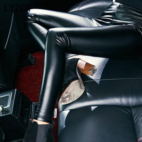 Winter Pu Leather Leggings Women High Waist Faux Leather Pants Warm Fleece Leggings For Women Tall Women Velvet Pants Tall Women