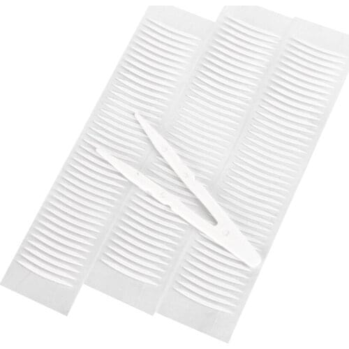 120PCs Adhesive Thin Invisible 2-sided Double Eyelid Eyes Tape Stickers Fork