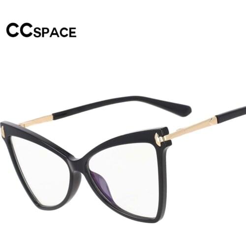 53244 Cat Eye Blue Light Blocking Ladies Eyewear TR90 Frame Decorative Fashion Womens Working Computer Glasses