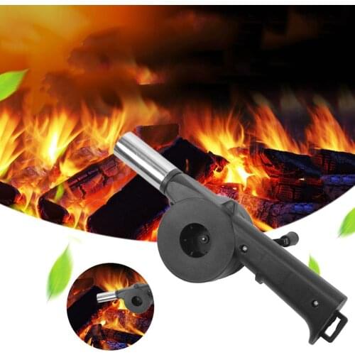 Hand crank blower outdoor barbecue grill accessories portable barbecue grill blower tool camping accessories kitchen accessories