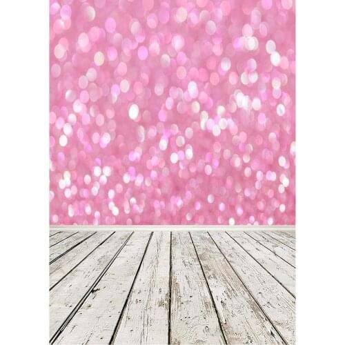 Pink Sparkle Flare Bokeh Photography Backdrop Vinyl Cloth Background Photo Studio for Children Baby Wedding Phtotoshoot Props