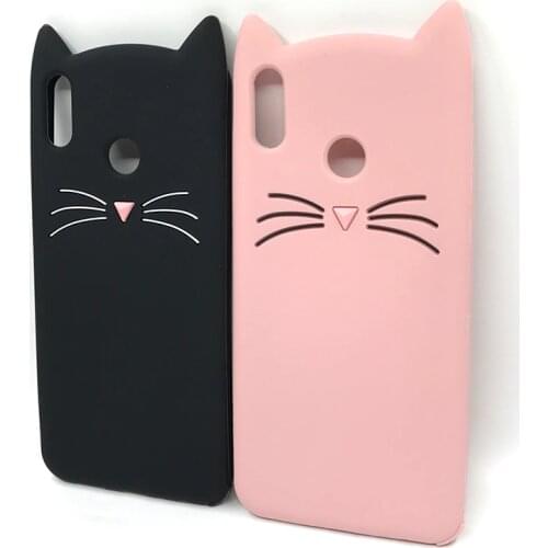 Redmi Note 5 Case Cover Cute 3D Beard Cat Ears Soft Silicone Gel Cover For Xiaomi Redmi 4X 4A Note 7 5A Prime Pro Cartoon Coque