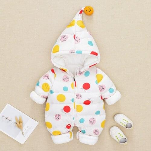 Baby winter Jumpsuit Boys and girls go out winter coat