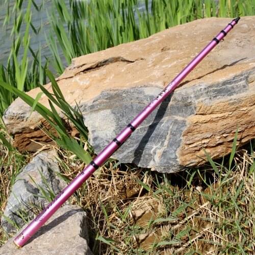 Violet Positioning Hollow Rod Large drag Carbon Front-end Fishing Rod Telescopic Fly Fishing Pole Not Trimming Line