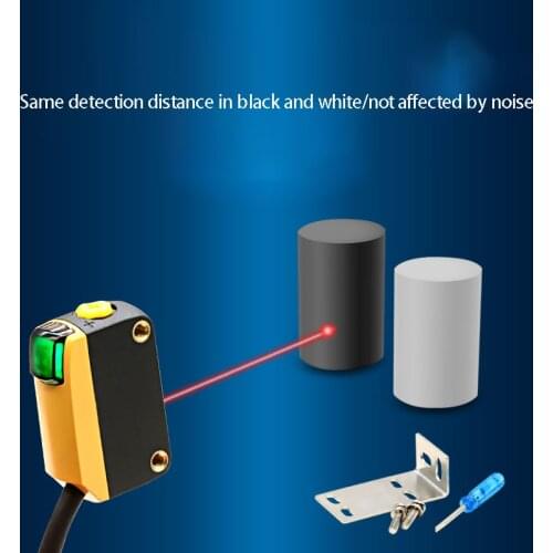 BGX-40N laser reflection photoelectric switch sensor waterproof 1mm small spot detection distance 10-400mm