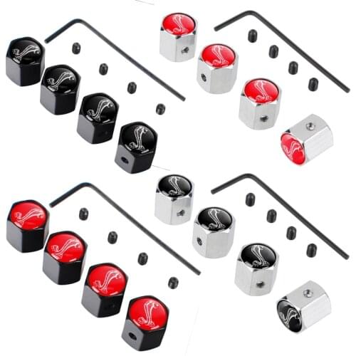 Car Valve Stem Cap Anti Theft Auto Tire Valve Caps Car Exterior Accessories for Ford Shelby Focus 3 2 MK2 Fiesta MK7 Mondeo mk4