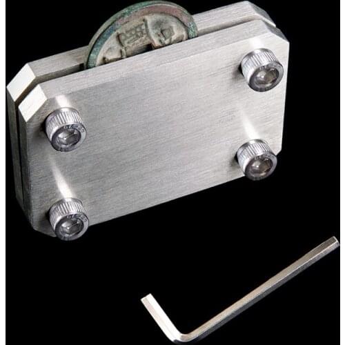 Copper Coin Flattener Ancient Coin Flattening Tool Ancient Coin Anti-warping Flat Splint Bronze Coin Stainless Steel Flattening