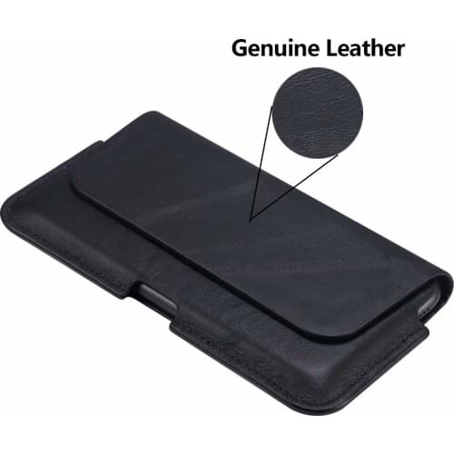 FSSOBOTLUN,For Huawei Mate 40 Pro/Mate 40E/P40 Pro/nova 8 Pro/Mate 30E Pro Men Phone Belt Bag Genuine Leather Case Horizontal