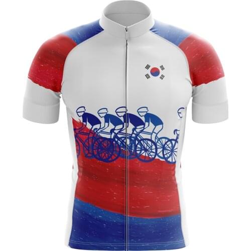 Men Cycling Jersey MTB Bike Shirt Downhill Jersey Hand-Painted Team Mountain Bicycle Clothes Top for Korea
