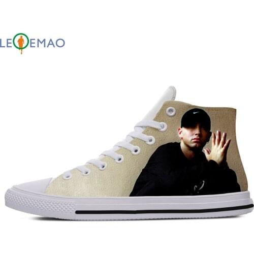 Custom Spring Autumn Canvas Shoes Eminem High Quality Handiness Flats Mens Casual Shoes Printing Comfortable Big Off White