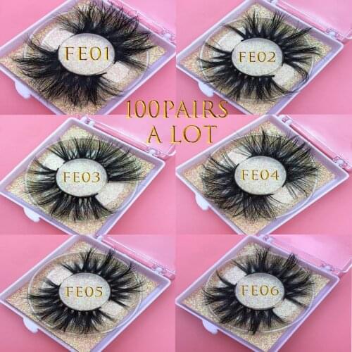 Wholasele Free UPS/ DHL 100Pairs MIKIWI Eyelash 3D 25MM Real mink lashes Square case custom Packaging Label Soft natural Eyelash
