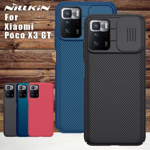 Nillkin For Xiaomi Poco X3 GT 5G case Camera Protection Camshield Phone Case Lens Protective Back Cover For Poco X3 GT NFC