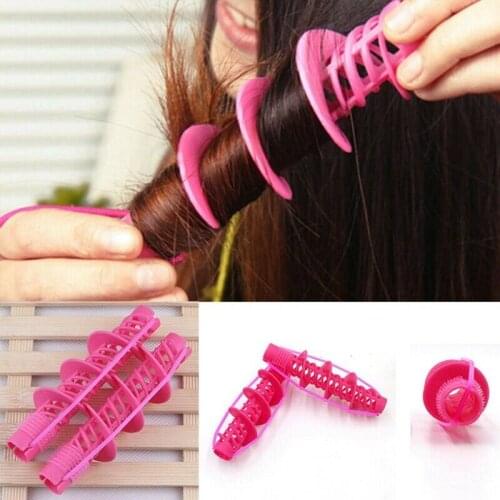 New Beauty Hair Styling Tools Hair Care Natural Big Wave Curls Roller Curler Curling Styling Tool for Girls Ladies Spiral Curler