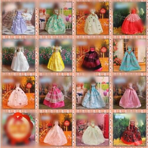 30cm Doll Dress Fashion Clothes handmade outfit For Barbie Doll Accessories Baby Toys Best Girl' Gift