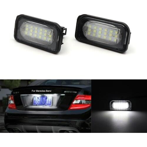 Niscarda 2Pcs Canbus 6000K No Error Car Led Number License Plate Light For Mercedes Benz W203 2001-2007