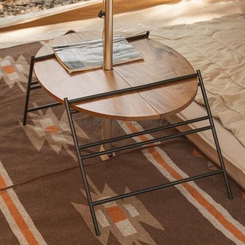 Outdoor Folding Table Portable Camping Picnic Camping Car Oval Simple Table