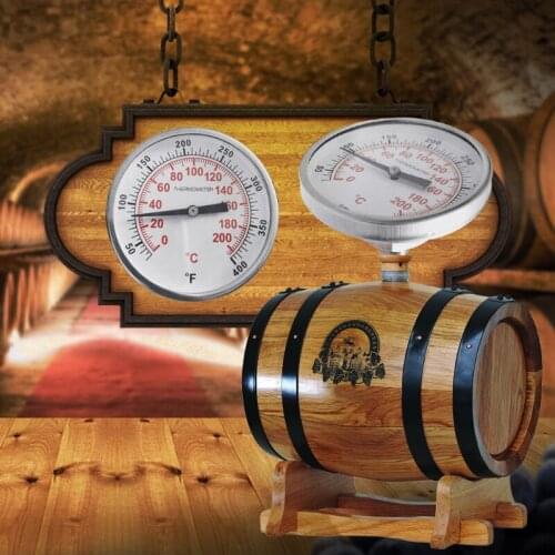 Probe Deep Fry Thermometer for Brewing with Instant Read Stainless Steel Stem Meat Cooking Dial Thermometer for Home Kitchen Foo