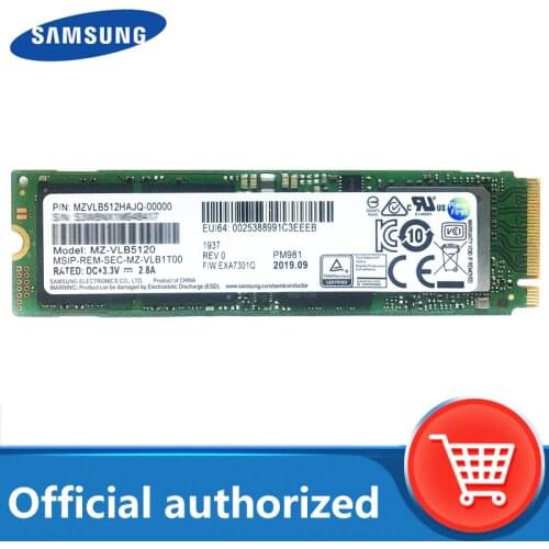 SAMSUNG SSD M.2 PM981 256GB 512GB Solid State Hard Disk M2 SSD NVMe PCIe 3.0 x4 NVMe Laptop Internal disco duro TLC PM 981 1TB
