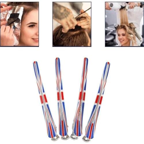 4pcs Plastic Hairpin Fixed Hair Clips Flat Duck Mouth Anti-Slip Hairdressing for Styling Sectioning Accessories DIY Home Salon