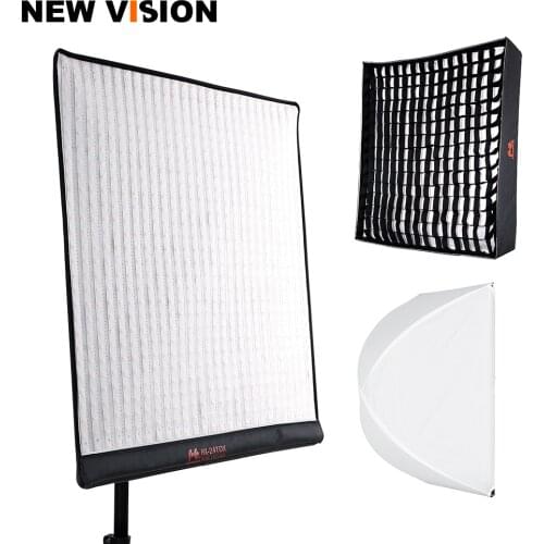 Falcon Eyes RX-24TDX Square Rollable Cloth LED Fill-in Light Lamp Studio Video Lighting Panel 150W Bi-Color 3000K-5600K Softbox