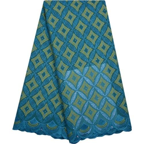 Green Swiss Lace Fabric 2018 Swiss Voile Lace In Switzerland High Quality African Dry Cotton Voile Lace Fabric For Wedding 1183