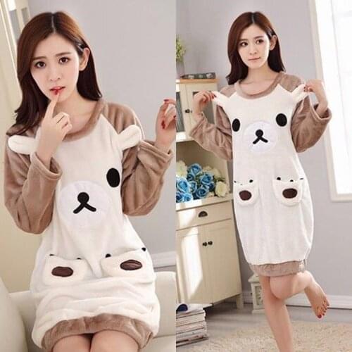 2020 Winter Night Dress Women Plus Size Nightgown Elastic Slim Pack Hip Cute Print Sleepshirts Sleeveless Nightie Nightdress