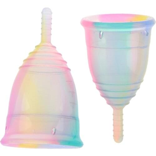 5PCS/5PairsMedical Silicone Menstrual Cup Sterilizer Feminine Hygiene Menstrual Cup Sterilizing for Women Menstrual Period