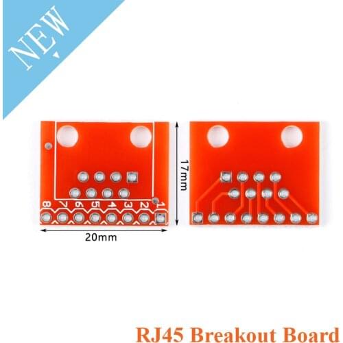 5pcs RJ45 Breakout Board Module RJ45 to DIP Adapter Board Connector DIY Electronics for Arduino