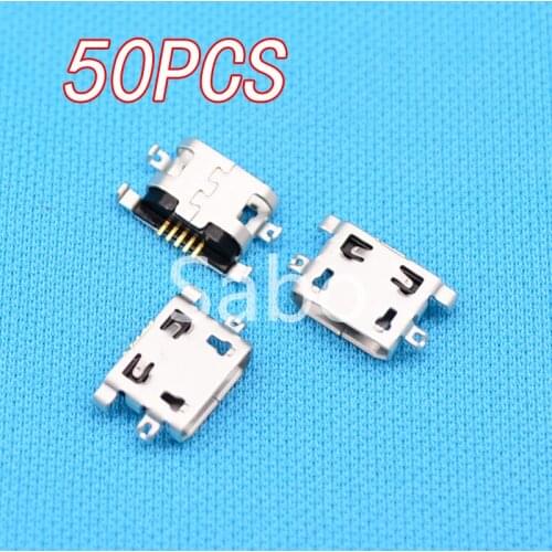 50pcs Micro USB 5pin B type Female Connector For Mobile Phone Micro USB Jack Connector 5 pin Charging Socket