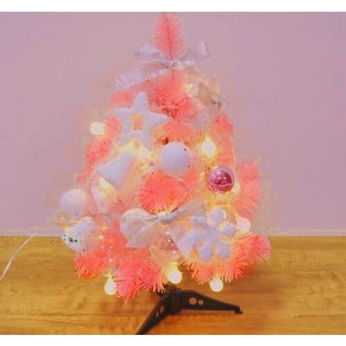 60cm 90cm pink desktop Christmas tree New Year gifts Christmas family hotel office decorations