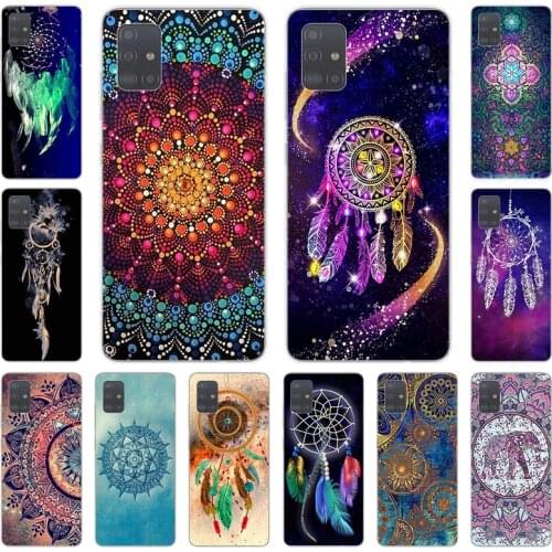 Abstract Mandala Dreamcatcher Soft TPU Phone Case for Samsung Galaxy A51 A71 A41 A31 A21S A11 A50 A70 A10 A20e A30 A40 A80 cover