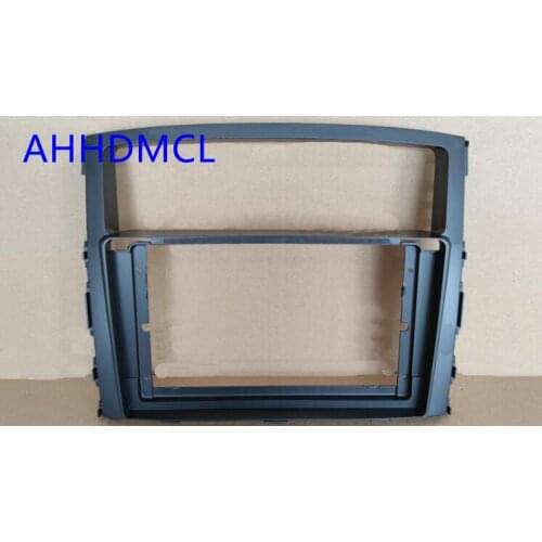 Car Fascias Navigation Frame Dash Kit For 9" Universal Android Multimedia Player For Mitsubishi Pajero IV 2006 2007 2008 ~ 2017