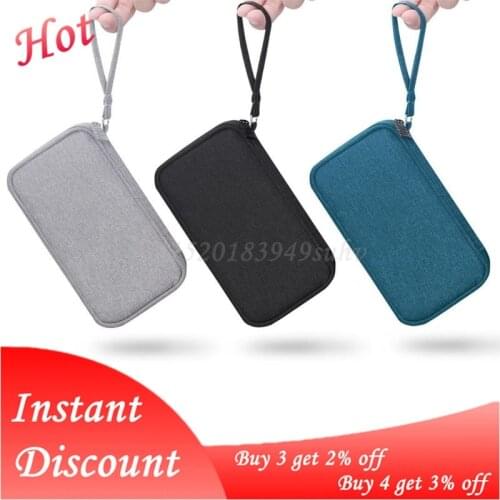 Travel Portable Durable Polyester Power Bank Pouch Storage Bag Protective Carrying Case Pack for Earphone Cell Phones Data Cable