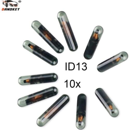 Dandkey 10x Car Key Chips ID13 TP03 Blank Auto Transponder Chip ID 13 Chip Glass ID13 Transponder Chip For HONDA Key