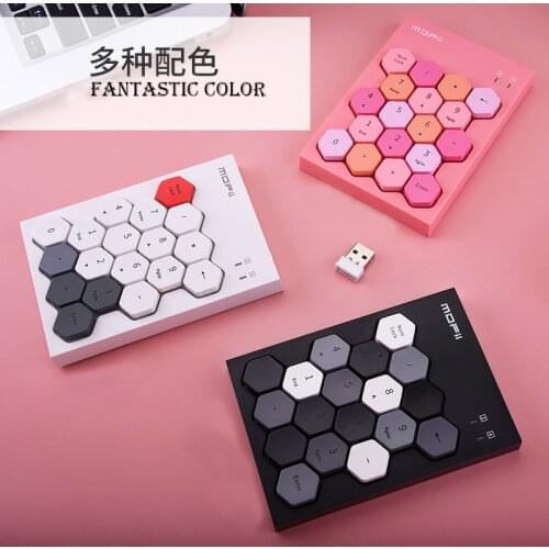 Mofii Small-size Numeric Keypad 2.4GHz Wireless Numpad 18 Keys Digital Keyboard for Accounting Teller Laptop Notebook Tablets