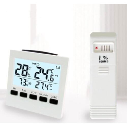 Forecast Sensor Backlight LCD Digital Thermometer Hygrometer Wireless Weather Station Hygrometer Humidity Household Sensor