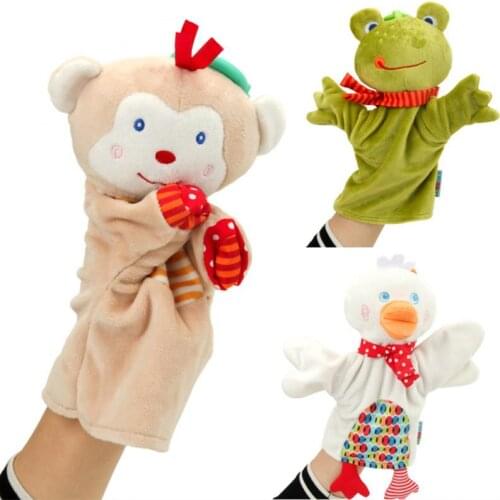 Cute Animal Hand Puppets Wildlife Hand Glove Puppets Soft Plush Kids Childrens Toy Gift ot New Cute Vivid Animal Plush Doll Gift