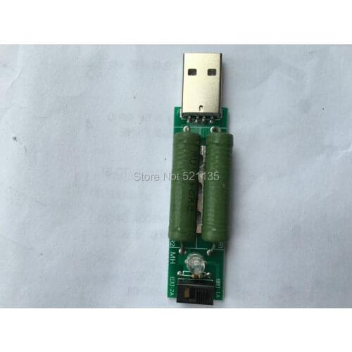 Free shipping 5pcs USB charge current detection test load resistor 1A 2A module /w conventer switch